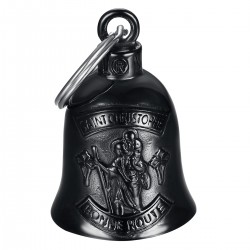 Campanello per moto Mocy Bell Saint-Christophe Acciaio inox Titanio nero IM#22919