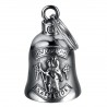 Clochette moto Mocy Bell St Christopher Safe Ride Acier inoxydable Argent  IM#22926