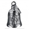 Campanello per moto Mocy Bell San Cristoforo Safe Ride Acciaio inossidabile Argento IM#22927