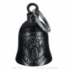 Motorbike bell Mocy Bell St Christopher Safe Ride Stainless steel Black IM#22934