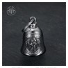 Motorbike bell Mocy Bell St Christoph Sichere Fahrt Stainless steel Silver IM#22942