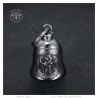 Motorradglocke Mocy Bell St Christoph Sichere Fahrt Edelstahl Silber IM#22942