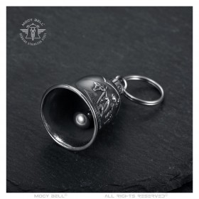 Campanello per moto Mocy Bell St Christoph Sichere Fahrt Acciaio inossidabile Argento IM#22943