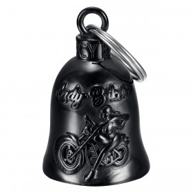 Campanello per moto Mocy Bell Lady Biker Acciaio inossidabile Nero IM#22954