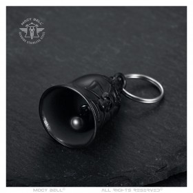 Motorbike bell Mocy Bell Chopper Stainless steel Black IM#22964