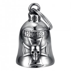 Campanello per moto Mocy Bell Chopper in acciaio inox argento IM#22968