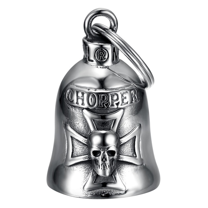 Motorbike bell Mocy Bell Chopper Stainless steel Silver IM#22968