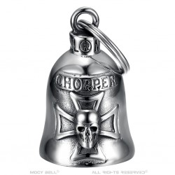 Campanello per moto Mocy Bell Chopper in acciaio inox argento IM#22969