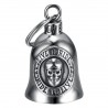 Campanello per moto Mocy Bell Skull Live To Ride Acciaio inossidabile Argento IM#23013