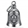 Campanello per moto Mocy Bell Skull Live To Ride Acciaio inossidabile Argento IM#23014