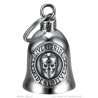 Timbre moto Mocy Bell Skull Live To Ride Acero inoxidable Plata IM#23014