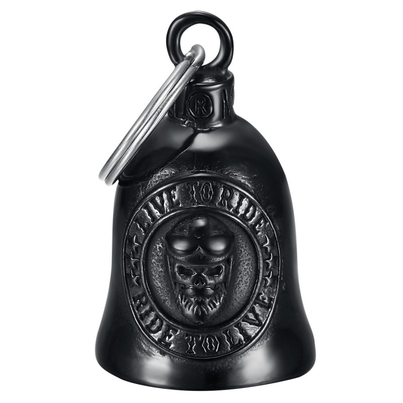 Guardian Bell, Bijoux Moto, Porte Bonheur Motard, Clochette Inox Biker