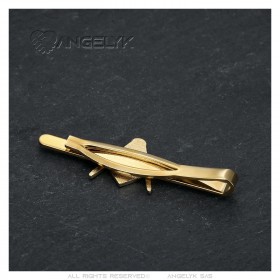 Gold Fine Blue Mason Tie Clip IM#23036