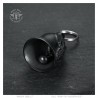 Mocy Bell Angel Biker Campanello per moto in acciaio inossidabile nero IM#23077
