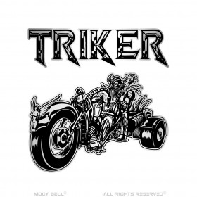 Clochette moto Mocy Bell Triker Acier inoxydable Argent  IM#23085