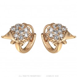 Boucles d'Oreilles niglo hérisson bébé enfant  IM#23096