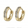 Child Girl Adult Earrings Gold Hoop Earrings 13mm IM#23121