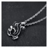 Pendentif dragon Collier Homme Femme Acier inoxydable  IM#23135