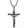 Pendentif Christ Jésus INRI Collier Chaîne Acier inoxydable  IM#23151