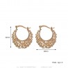 Vintage earrings Basket Gold-plated finish  IM#23164