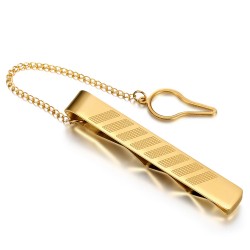 Pasador de corbata modelo Prestige Acero inoxidable Oro IM#23168