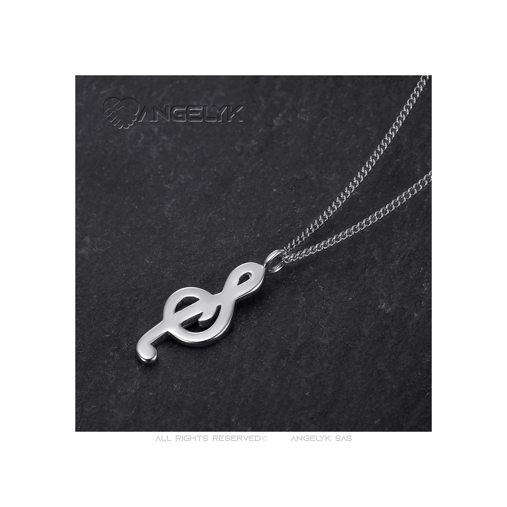 Collana Con Ciondolo Croce In Acciaio Inox Da Uomo Catenina