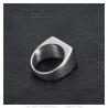 Anello MC Biker Acciaio inossidabile Bianco sottile18x14mm IM#23214