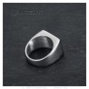 MC Biker Ring Stainless Steel Subtle White18x14mm IM#23214