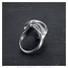 Anillo mexicano Sombrero Biker Skull Acero inoxidable Plata IM#23290