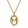 Collier main de fatma Acier inoxydable Or avec Chaîne 55cm  IM#23347