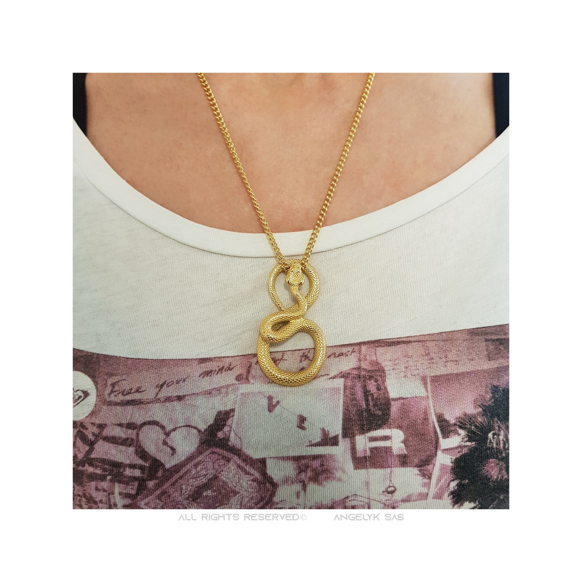 Set Collane In Acciaio Inox Uomo Donna - Catena Serpente, Spina Di Pesce E Cubana, Oro/Argento