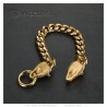 Pulsera de hombre Viking Wolf Acero inoxidable Oro IM#23433