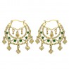 Niglo Pendientes de Saboya Gitane Oro Esmeralda IM#23449