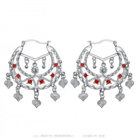 Niglo Pendientes de plata Gitane Ruby Savoyard IM#23456