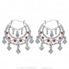 Niglo Pendientes de plata Gitane Ruby Savoyard IM#23456