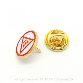 PIN0009 BOBIJOO Jewelry Pins Royal Arch Masonic Lapel Round