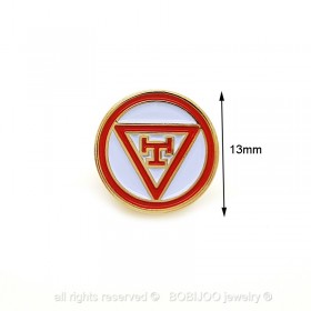 PIN0009 BOBIJOO Jewelry Pins Royal Arch Masonic Lapel Round