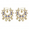 Boucles d'oreilles Savoyardes Santana Niglo Gitane Or Saphir  IM#23473