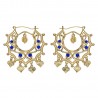 Boucles d'oreilles Savoyardes Santana Niglo Gitane Or Saphir  IM#23473