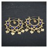 Boucles d'oreilles Savoyardes Santana Niglo Gitane Or Saphir  IM#23475