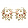 Boucles d'oreilles Savoyardes Santana Niglo Gitane Or Rubis  IM#23479