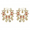Savoyarden-Ohrringe Santana Niglo Gitane Gold Rubin IM#23479