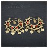 Boucles d'oreilles Savoyardes Santana Niglo Gitane Or Rubis  IM#23481