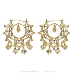 Santana Niglo Orecchini savoiardi in oro e diamanti IM#23486
