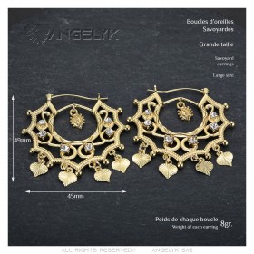 Savoyardes Bijou Gitan Femme Argent Modèle Indra  IM#23488