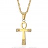 Long Necklace Y Pendant Glamour Rose Gold  IM#23504