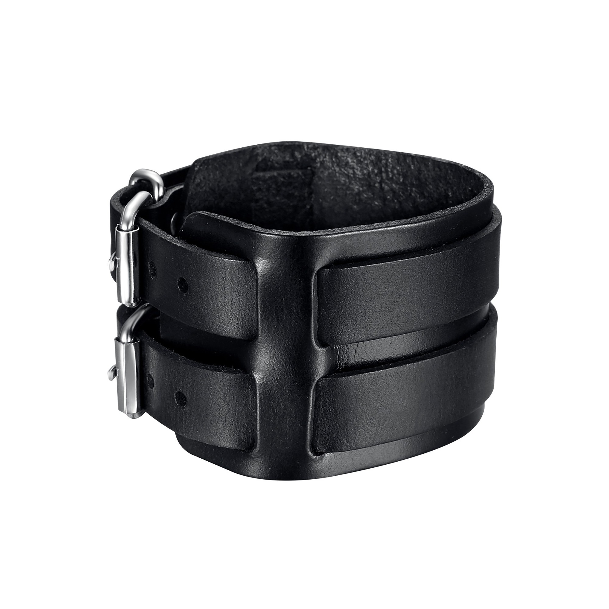 ●DOFFJASON● Double Layered Bracelet BLACK DJ24SSEBR006BLK MUSINSA | DOFFJASON Double layered bracelet, BLACK