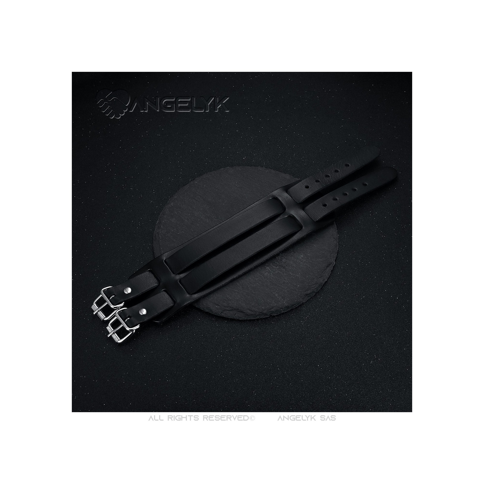 Flongo Braccialetto Pelle Corda Infinity Simbolo Decorato Lega Vari Colori - Foto 11