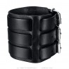 Bracciale de Force chiodo in Pelle Nera con Tre Triple di Larghezza  IM#23580