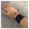Kraft-armband Leder metall Farbe nach Wahl  IM#23604